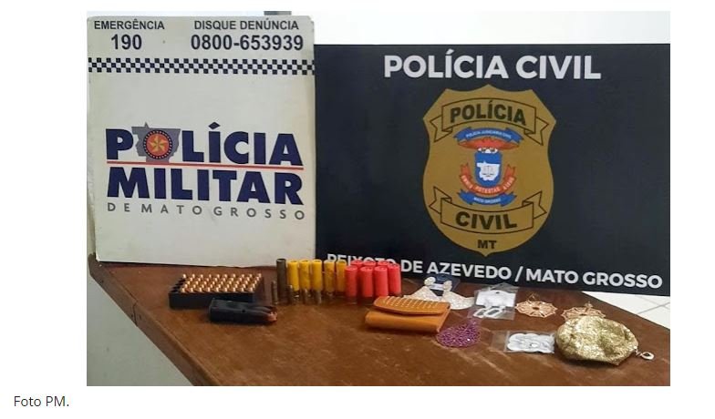 Preso casal suspeitos de assaltar a casa de delegada da PJC/MT em Peixoto de Azevedo(Vídeo).