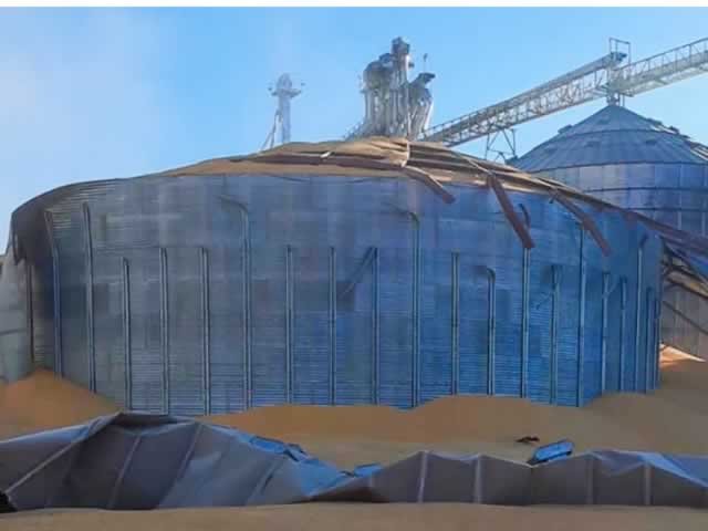 Silo explode com toneladas de milho e causa prejuízo milionário em MT. (Fotos)