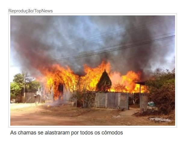 Incêndio destrói residência de madeira no interior de MT