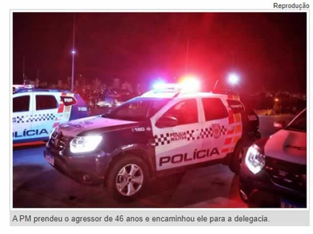 Mulher revida agressão e quebra cabo de vassoura nas costas de marido