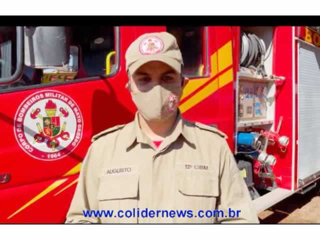 Bombeiros de Colíder dão dicas de como evitar queimadas e incêndio nesta época do ano. (Vídeo)