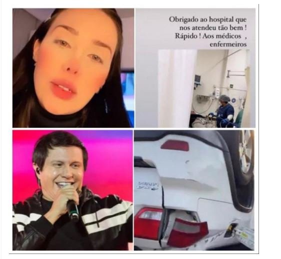 Voltando de Cuiabá, cantor sertanejo Giovani é vítima de acidente de carro