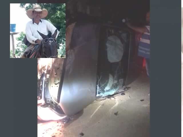 Homem em Colíder falece após chocar com caminhoneta na MT-320. (Fotos)