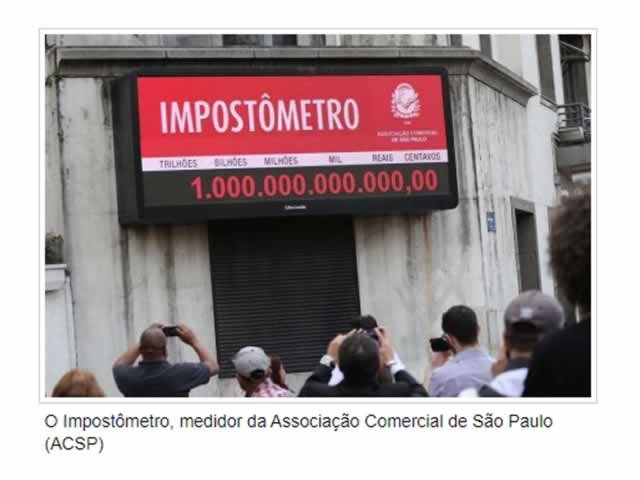 Impostômetro atinge marca de R$ 1,5 trilhã