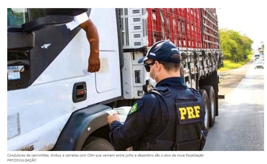 Começa hoje no país fiscalização do exame toxicológico de motoristas