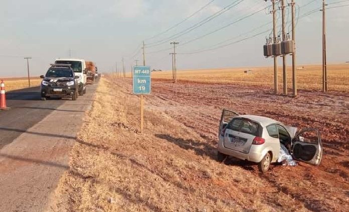 Acidente na MT 449 em Lucas do Rio Verde deixa uma pessoa morta