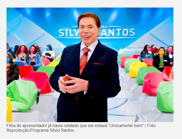 Silvio Santos deixa hospital