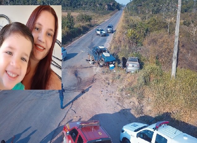 Mãe e filho morrem em acidente na MT-419 em Guarantã do Norte
