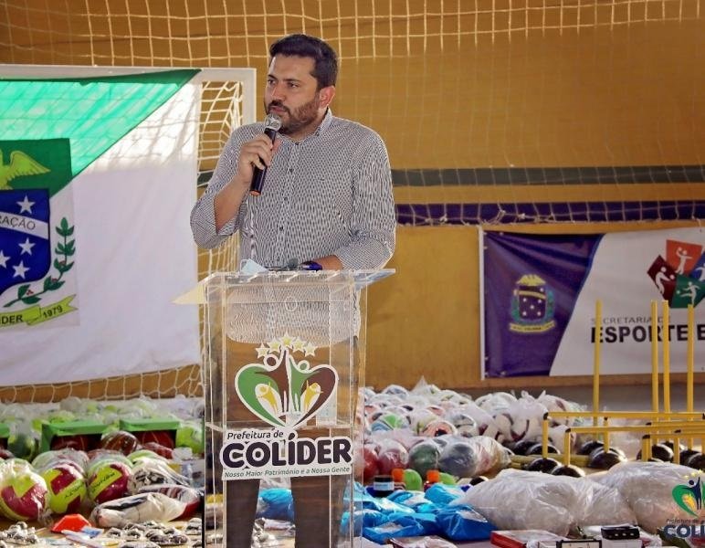 PREFEITURA DE COLÍDER INVESTE NO ESPORTE COM AQUISIÇÃO DE MATERIAL PARA TODAS AS MODALIDADES