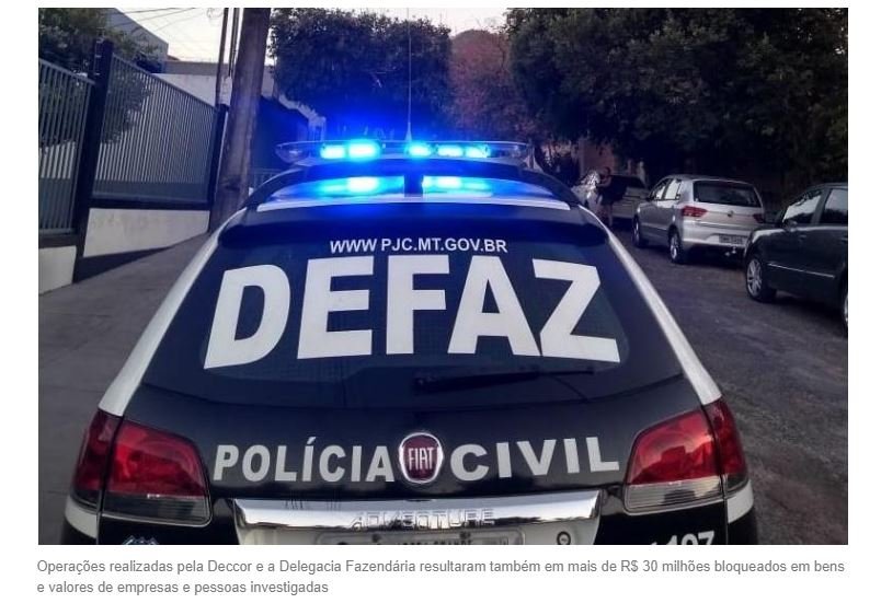 Operações policiais evitam prejuízo de mais de R$ 500 milhões aos cofres públicos do Estado e bloqueia R$ 30 milhões de investigados