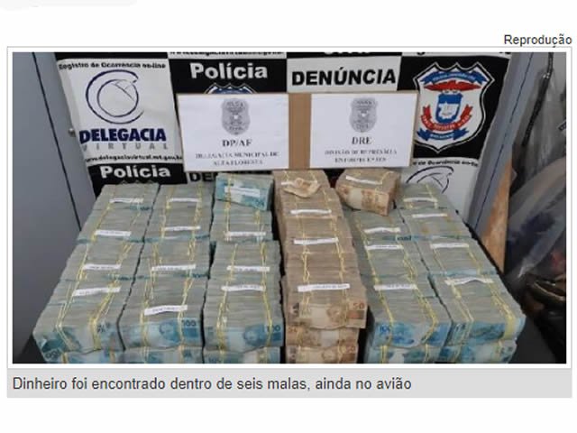 Justiça nega devolver avião a empresário e R$ 4,6 milhões escondidos em malas