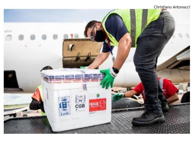 Mato Grosso recebe 43.460 doses de vacina contra a covid-19 nesta segunda-feira e terça-feira
