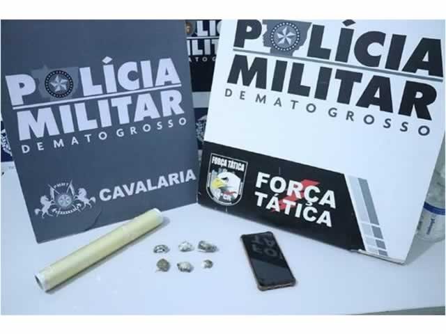 Jovem de 22 anos é preso com drogas em cidade de MT
