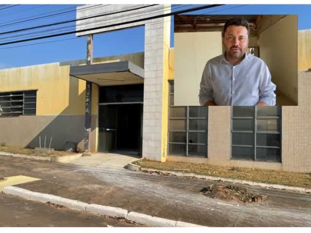 Hemerson Maninho Prefeito de Colíder visita as obras de reforma do antigo Fórum.