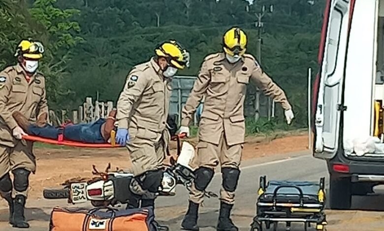 Motociclista fica ferido em acidente envolvendo automóvel na MT-208