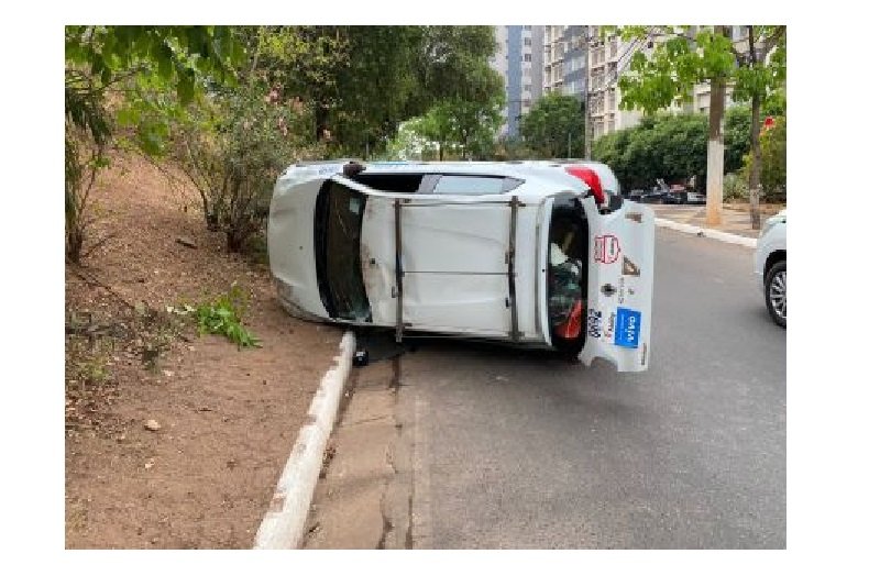 Motorista desvia de gato, perde o controle e capota VEJA VÍDEO