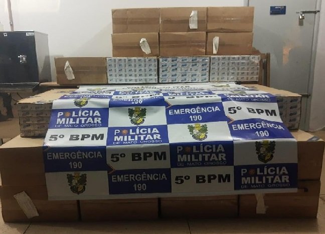 Homens são presos com mais de mil maços de cigarro contrabandeados do Paraguai