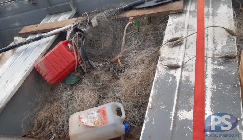 Operação apreende materiais de pesca irregular no rio Teles Pires