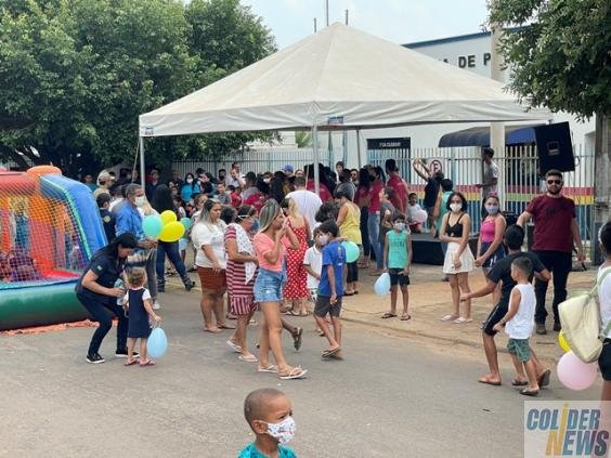 Festa das Crianças na Caserna na cidade de Colíder foi um tremendo sucesso. (Vídeo)