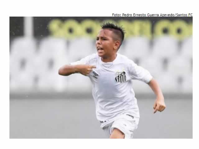 Com 13 anos, Renanzinho se destaca e já aparece como promessa da base do Santos