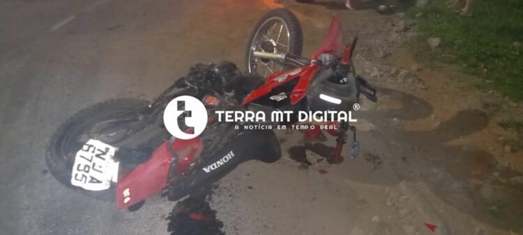 Urgente: Carreta passa por cima de moto na BR- 163, em Lucas do Rio Verde