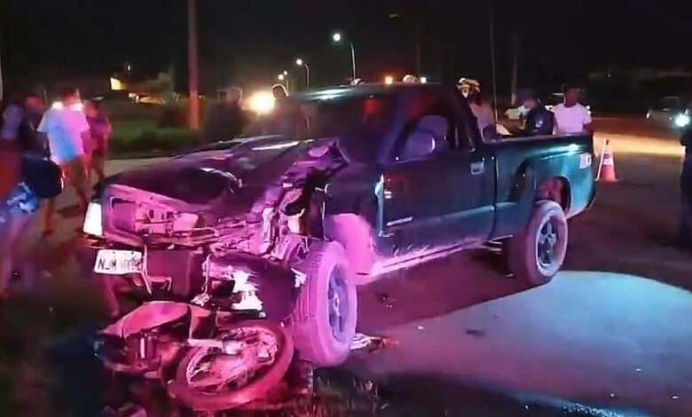 Duas pessoas ficam feridas em acidente na MT-208; motorista de caminhonete estava embriagado
