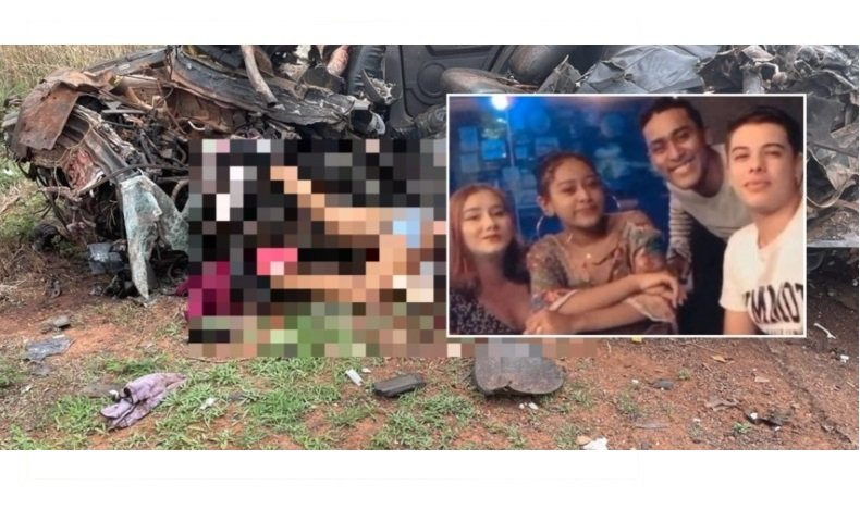 Quatro morrem presos às ferragens em batida entre Ecosport e carreta