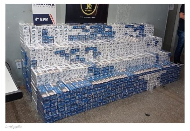 PM apreende mais de 17 mil maços de cigarros contrabandeados