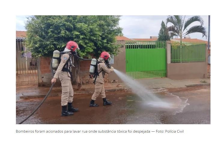 Adolescente é hospitalizada após morador despejar produto tóxico na rua em MT