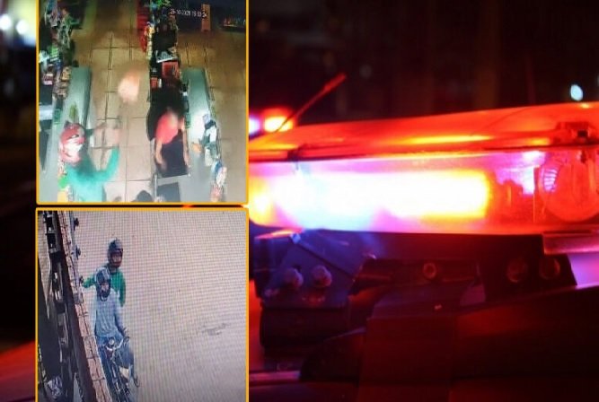 Assaltante efetua disparo durante roubo a mercado; veja vídeos