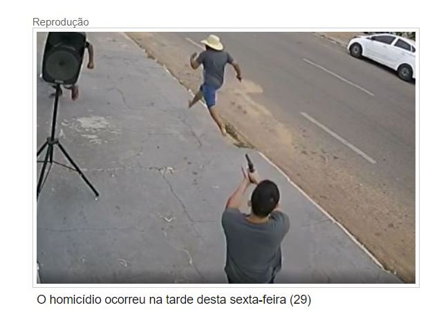 Câmera flagra homem sendo perseguido e assassinado em MT