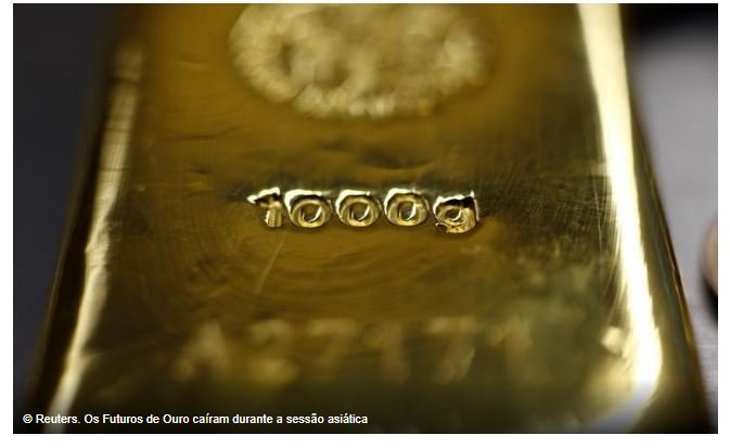 Os Futuros de Ouro caíram durante a sessão asiática