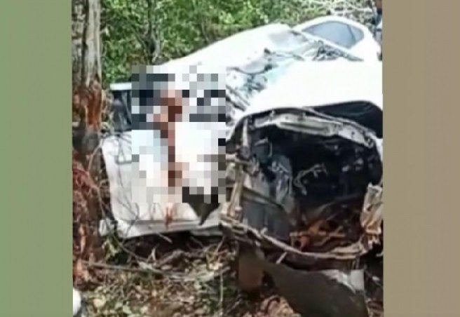 Pai e filha morrem em acidente de trânsito após ultrapassagem