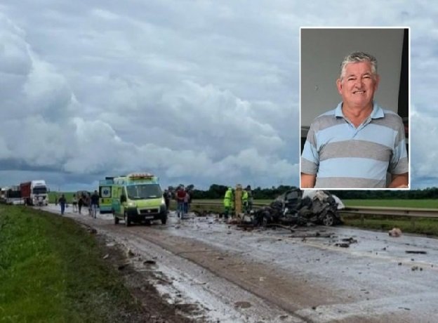 Identificado o corpo do motorista do Corolla envolvido no acidente na BR 163