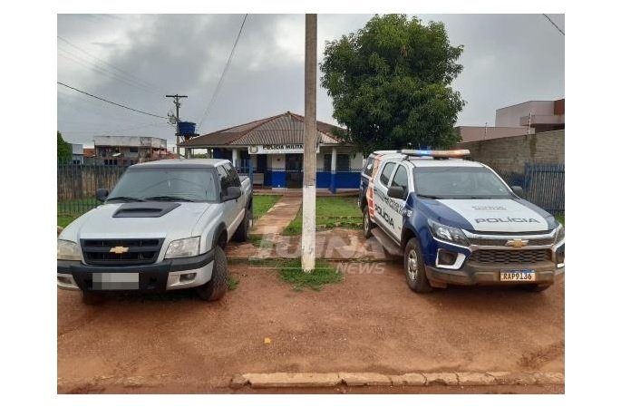 Camionete furtada, é localizada pela PM em Brasnorte
