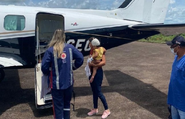 Criança é resgatada após ficar com chave cravada na cabeça em Peixoto de Azevedo