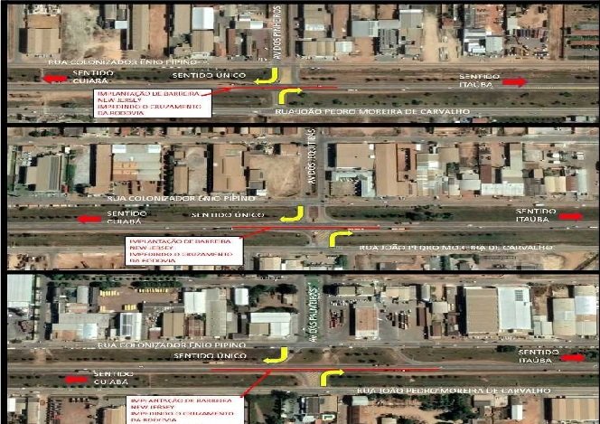 Implantação de barreiras na BR-163 em Sinop inicia nesta quarta-feira após determinação da PRF
