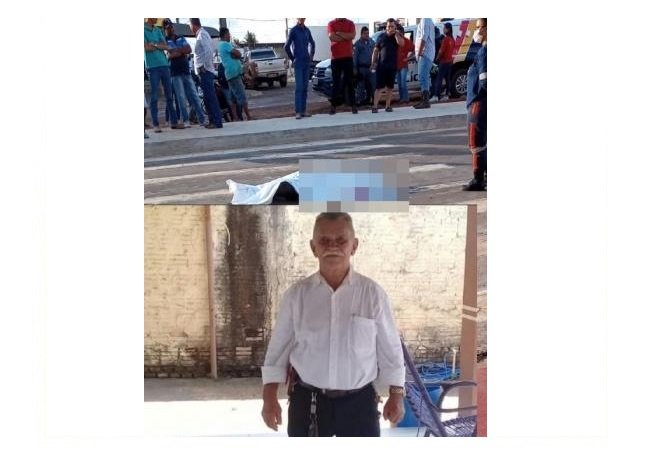Idoso morre atropelado por motociclista no centro da cidade