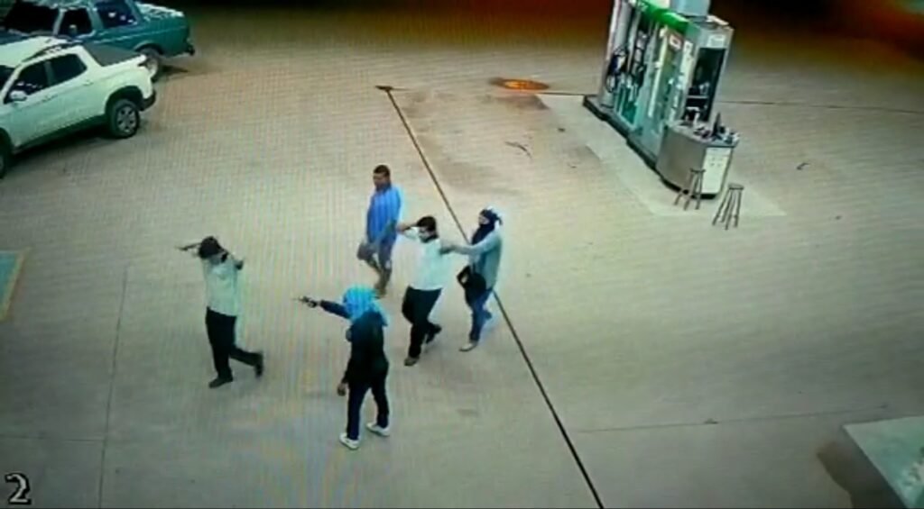 Bandidos assaltam posto de combustíveis em Guarantã do Norte.
