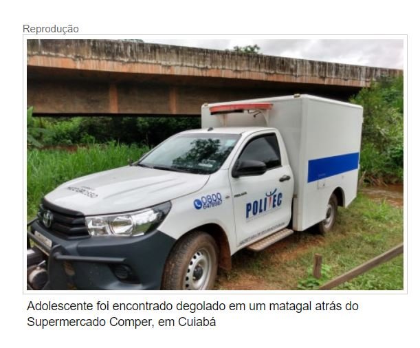 Jovem andou três dias com assassino: 'Morto de forma violenta'