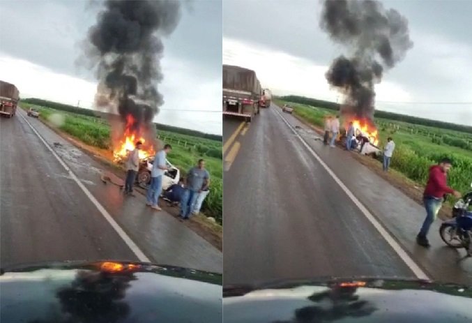 Uma pessoa morre e outras duas ficam feridas em grave acidente em MT
