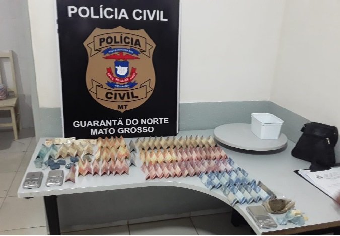 Um menor detido e dois maiores são presos por tráfico em Guarantã do Norte.