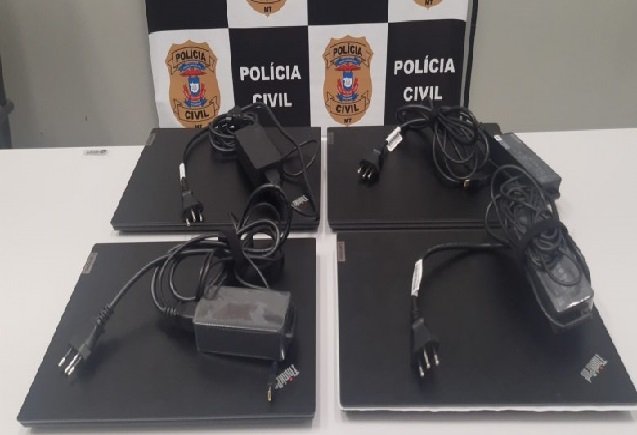 Polícia Civil recupera quatro notebooks subtraídos da Secretaria de Educação