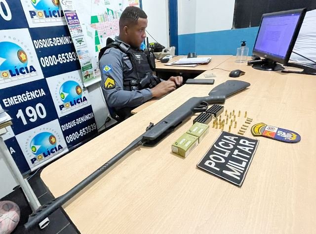 URGENTE: Homem em Colíder ameaça mulher com arma de fogo, e acaba preso com arma adulterada. (Fotos)