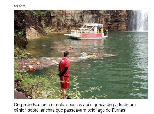 Corpo de Bombeiros retoma buscas por desaparecidos após acidente em Capitólio