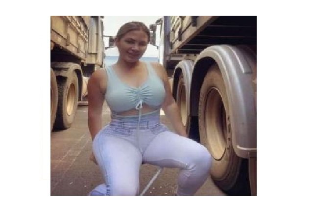 Recuperada, caminhoneira influencer diz que peça de carreta furou pneu