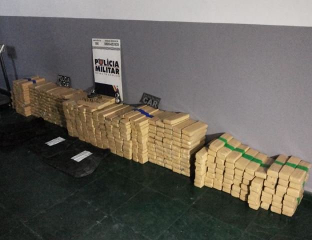 Quase meio tonelada de maconha é apreendida em Sinop