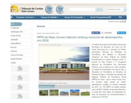 RPPS de Mato Grosso lideram ranking nacional de desempenho em 2018
