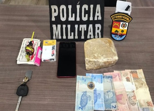 Marcelândia: dois são detidos com mais de meio quilo de entorpecente