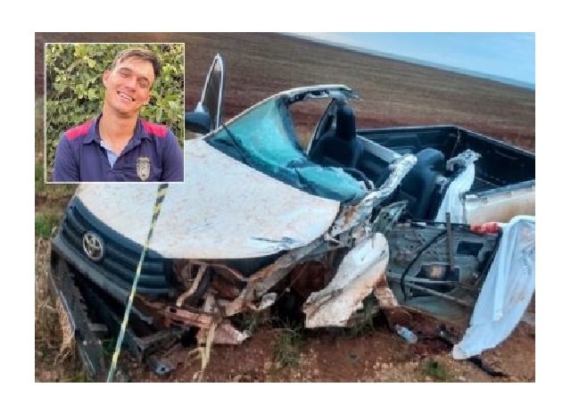 Jovem de 22 anos morre ao bater Hilux em traseira de caminhão
